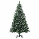 vidaXL Mű karácsonyfa 210 cm 300 LED Meleg fehér PVC és fém Zöld