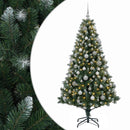 vidaXL Műfenyő gömbökkel 180 cm 300 LED Meleg fehér PVC és fém Zöld