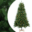 vidaXL Mű karácsonyfa 180 cm 300 LED Meleg fehér PVC Zöld