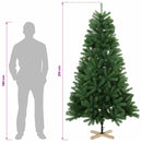 vidaXL Mű karácsonyfa 210 cm 300 LED Meleg fehér PVC Zöld