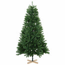 vidaXL Műkarácsonyfa gömbbel 210 cm 300 LED Meleg fehér PVC Zöld