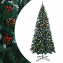 vidaXL Műanyag Hajtogatós Karácsonyfa 500 cm 900 LED Meleg fehér