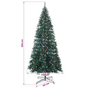 vidaXL Műanyag Hajtogatós Karácsonyfa 500 cm 900 LED Meleg fehér