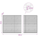 vidaXL Gabion 3,5 mm Dróttal és 5x2,5 cm Rácsos 1200x20x150 cm