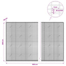 vidaXL Gabion 3,5 mm Dróttal és 5x2,5 cm Rácsos 900x20x200 cm