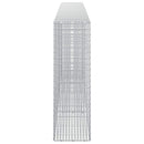 vidaXL Gabion 3,5 mm Dróttal és 5x2,5 cm Rácsos 350x30x100 cm