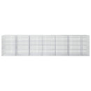 vidaXL Gabion 3,5 mm Dróttal és 5x2,5 cm Rácsos 650x30x150 cm