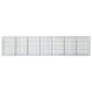 vidaXL Gabion 3,5 mm Dróttal és 5x2,5 cm Rácsos 700x30x150 cm