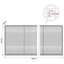 vidaXL Gabion 3,5 mm Dróttal és 5x2,5 cm Rácsos 700x30x150 cm