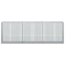 vidaXL Gabion 3,5 mm Dróttal és 5x2,5 cm Rácsos 300x50x100 cm