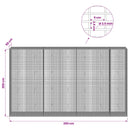 vidaXL Gabion 3,5 mm Dróttal és 5x2,5 cm Rácsos 350x50x200 cm