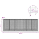 vidaXL Gabion 3,5 mm Dróttal és 5x2,5 cm Rácsos 600x50x200 cm
