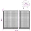 vidaXL Gabion 3,5 mm Dróttal és 5x2,5 cm Rácsos 1200x50x200 cm