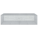 vidaXL Gabion 3,5 mm Dróttal és 5x2,5 cm Rácsos 200x100x50 cm