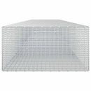 vidaXL Gabion 3,5 mm Dróttal és 5x2,5 cm Rácsos 500x100x50 cm