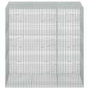 vidaXL Gabion 3,5 mm Dróttal és 5x2,5 cm Rácsos 150x100x150 cm