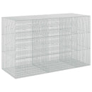 vidaXL Gabion 3,5 mm Dróttal és 5x2,5 cm Rácsos 250x100x150 cm