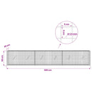 vidaXL Gabion 3,5 mm Dróttal és 5x5 cm Rácsos 300x20x50 cm