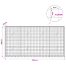 vidaXL Gabion 3,5 mm Dróttal és 5x5 cm Rácsos 200x20x100 cm