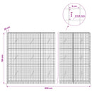 vidaXL Gabion 3,5 mm Dróttal és 5x5 cm Rácsos 850x20x150 cm