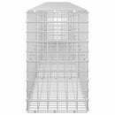 vidaXL Gabion 3,5 mm Dróttal és 5x5 cm Rácsos 400x30x50 cm