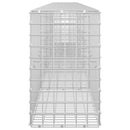 vidaXL Gabion 3,5 mm Dróttal és 5x5 cm Rácsos 450x30x50 cm
