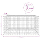 vidaXL Gabion 3,5 mm Dróttal és 5x5 cm Rácsos 100x50x50 cm