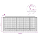 vidaXL Gabion 3,5 mm Dróttal és 5x5 cm Rácsos 250x50x100 cm