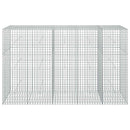 vidaXL Gabion 3,5 mm Dróttal és 5x5 cm Rácsos 250x50x150 cm