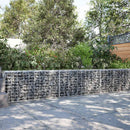 vidaXL Gabion 3,5 mm dróttal és 5x10 cm-es hálóval 200x20x50 cm