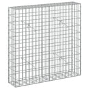 vidaXL Gabion 3,5 mm dróttal és 5x10 cm-es hálóval 100x20x100 cm