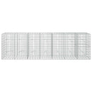 vidaXL Gabion 3,5 mm dróttal és 5x10 cm-es hálóval 350x20x100 cm