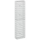vidaXL Gabion 3,5 mm dróttal és 5x10 cm-es hálóval 50x20x200 cm