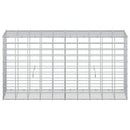 vidaXL Gabion 3,5 mm dróttal és 5x10 cm-es hálóval 100x30x50 cm