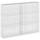 vidaXL Gabion 3,5 mm dróttal és 5x10 cm-es hálóval 200x30x150 cm
