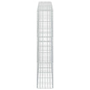 vidaXL Gabion 3,5 mm dróttal és 5x10 cm-es hálóval 200x30x150 cm