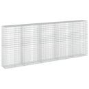vidaXL Gabion 3,5 mm dróttal és 5x10 cm-es hálóval 500x50x200 cm