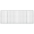 vidaXL Gabion 3,5 mm dróttal és 5x10 cm-es hálóval 500x50x200 cm