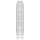 vidaXL Gabion 3,5 mm dróttal és 5x10 cm-es hálóval 500x50x200 cm