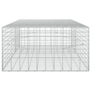 vidaXL Gabion 3,5 mm dróttal és 5x10 cm-es hálóval 150x100x50 cm