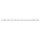 vidaXL Gabion 3,5 mm dróttal és 5x10 cm-es hálóval 1050x100x50 cm