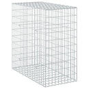 vidaXL Gabion 3,5 mm dróttal és 5x10 cm-es hálóval 50x100x100 cm