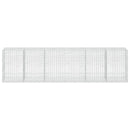 vidaXL Gabion 3,5 mm dróttal és 5x10 cm-es hálóval 600x100x150 cm