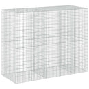 vidaXL Gabion 3,5 mm dróttal és 5x10 cm-es hálóval 250x100x200 cm