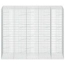 vidaXL Gabion 3,5 mm dróttal és 5x10 cm-es hálóval 250x100x200 cm