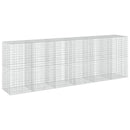 vidaXL Gabion 3,5 mm dróttal és 5x10 cm-es hálóval 600x100x200 cm