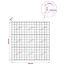 vidaXL Gabion 3,5 mm Dróttal és 10x10 cm Rácsos 150x10x150 cm