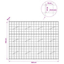 vidaXL Gabion 3,5 mm Dróttal és 10x10 cm Rácsos 200x10x150 cm
