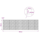 vidaXL Gabion 3,5 mm Dróttal és 10x10 cm Rácsos 550x10x150 cm