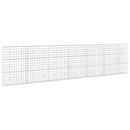 vidaXL Gabion 3,5 mm Dróttal és 10x10 cm Rácsos 650x20x150 cm